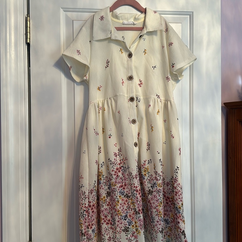 Summer Chiffon Kids Floral Dress